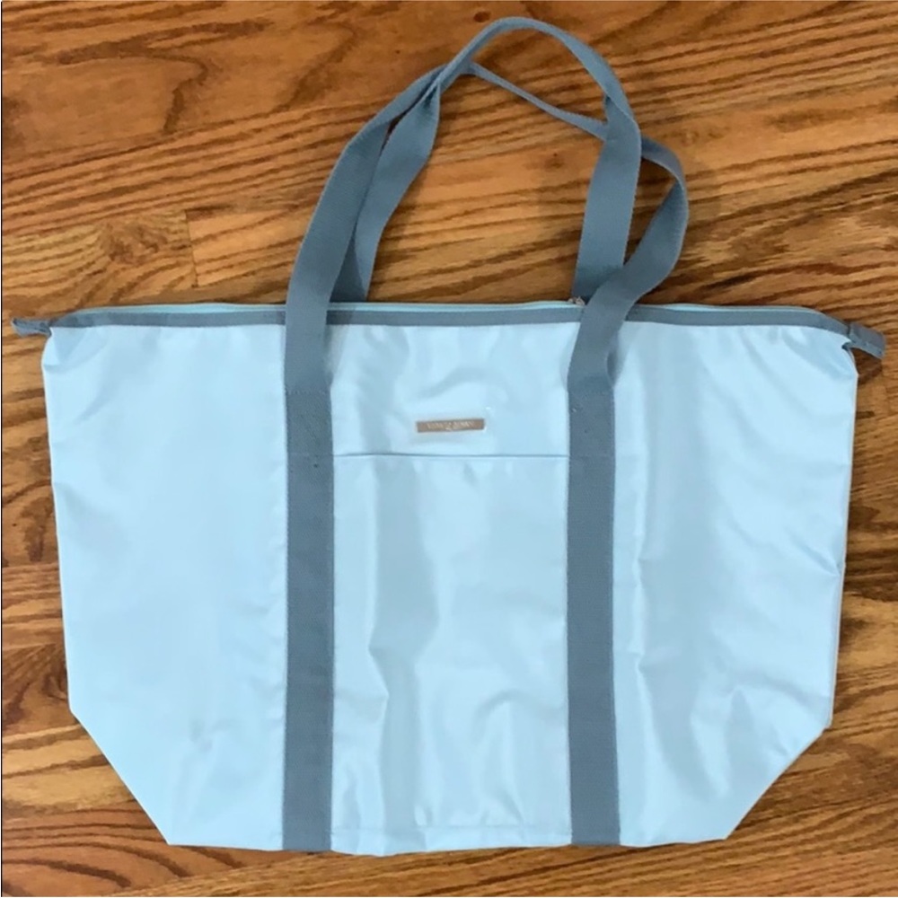 Giorgio Armani beauty blue nylon tote bag